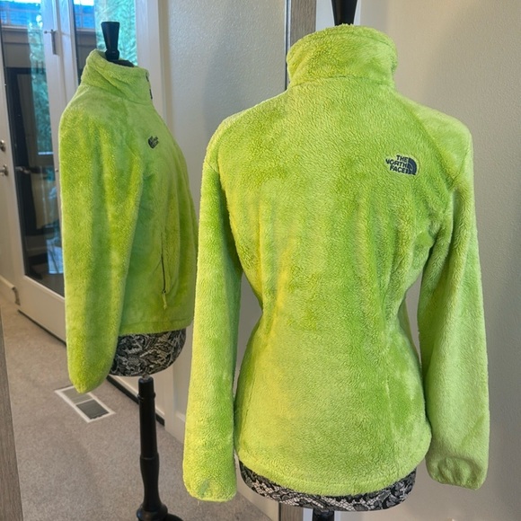 The North Face Osito 2 Fleece Jacket LimeGreen 💚🤍☘️Size Medium - Picture 7 of 7